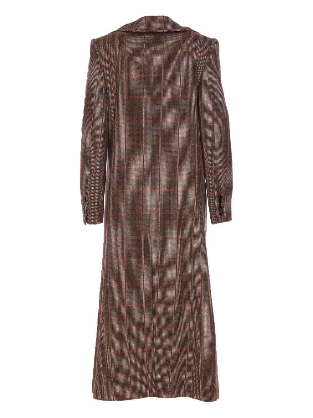 Prince of Wales-check wool coat - 2