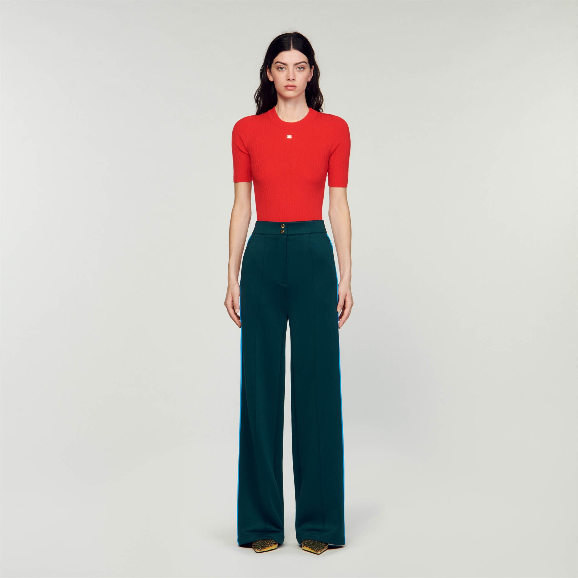TROUSERS WITH SIDE STRIPES - 3