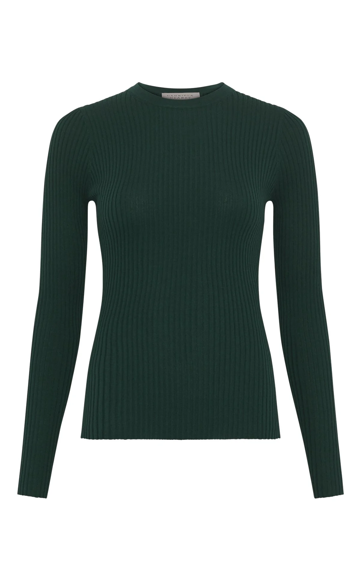 Browning Knit Sweater in English Green Cashmere Silk - 1
