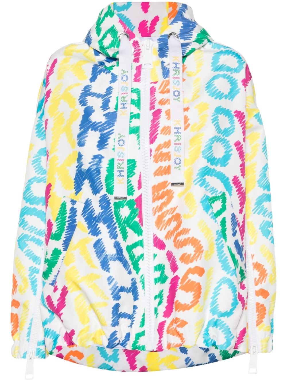 Khris doodle-print windbreaker - 1