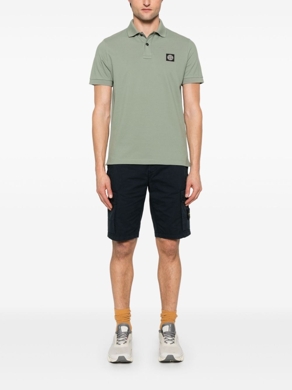 Compass-motif polo shirt - 2