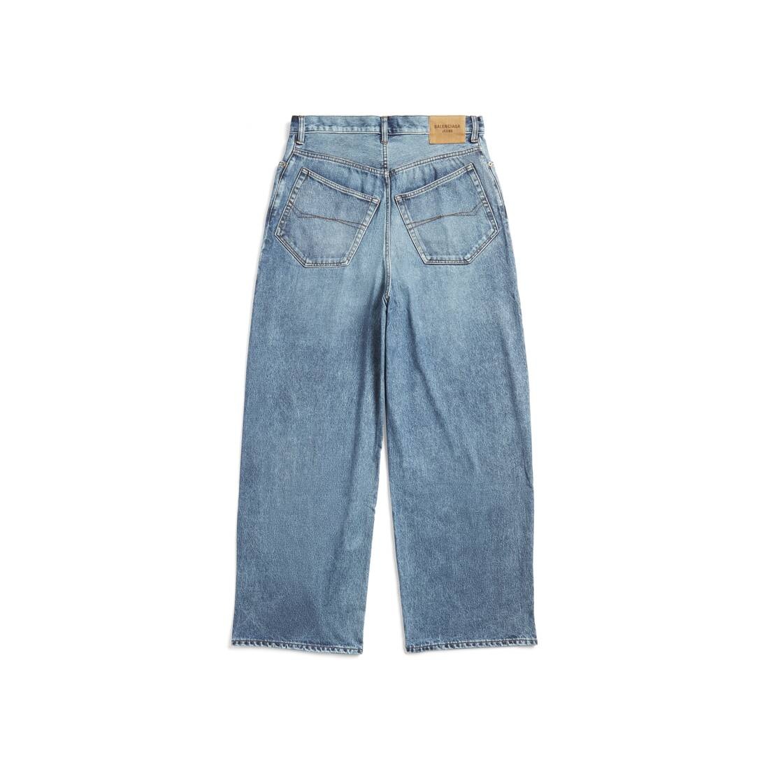 Women's Trompe L'œil Large Baggy in Blue - 2