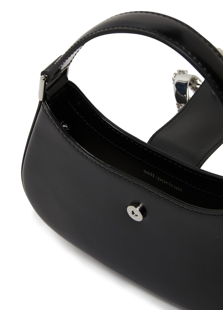 Leather crescent bag - 5