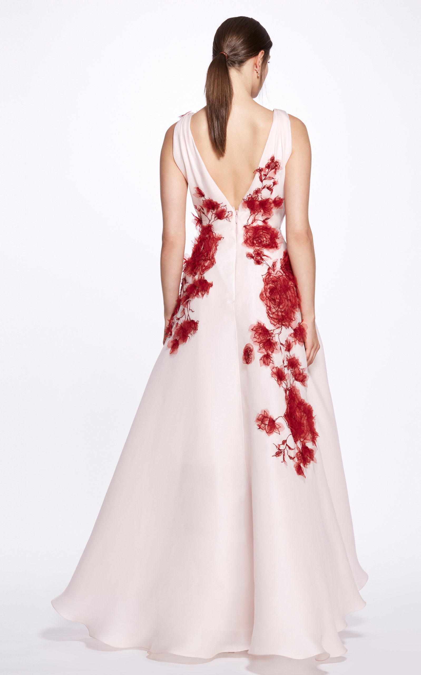 Embroidered Silk Gown multi - 3