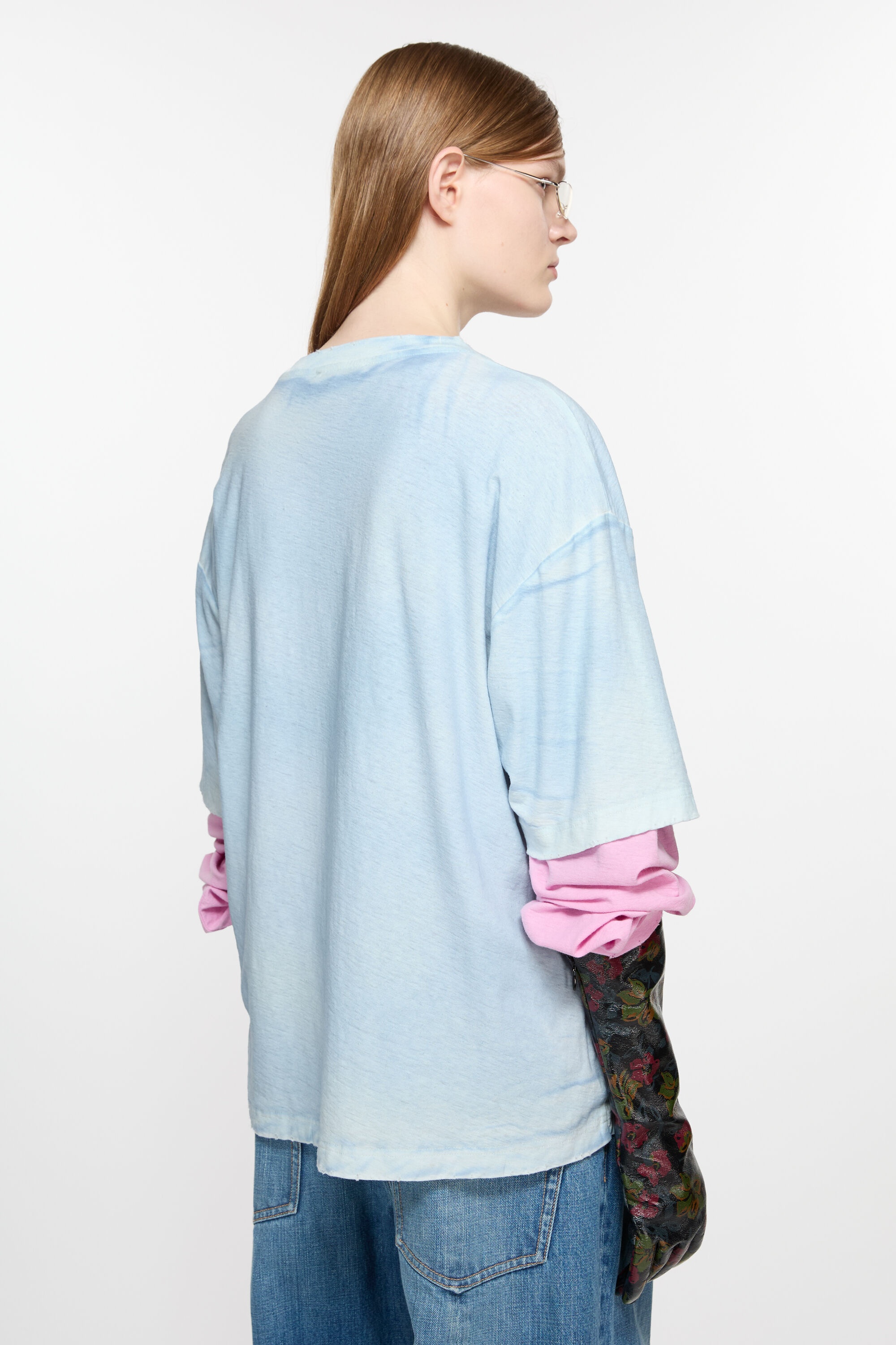 Logo t-shirt - Relaxed fit - Dusty blue - 3