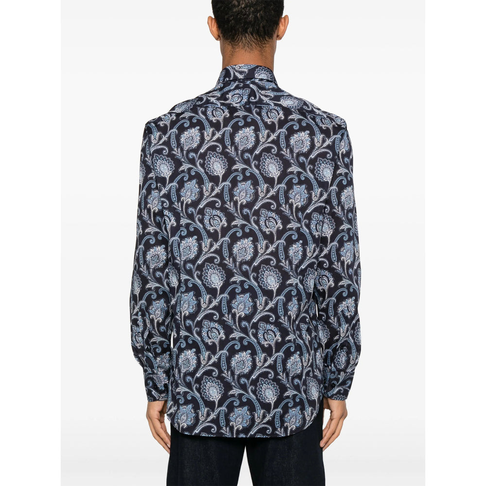 Etro Blue Shirts Men - 5
