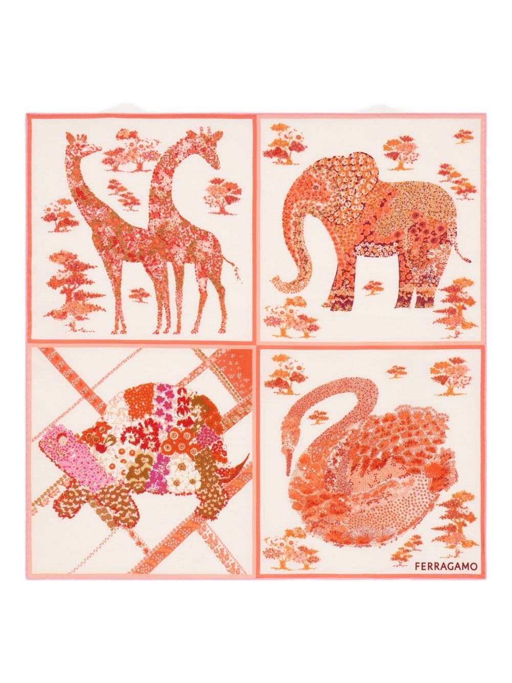 Patchwork-print silk bandana - 1