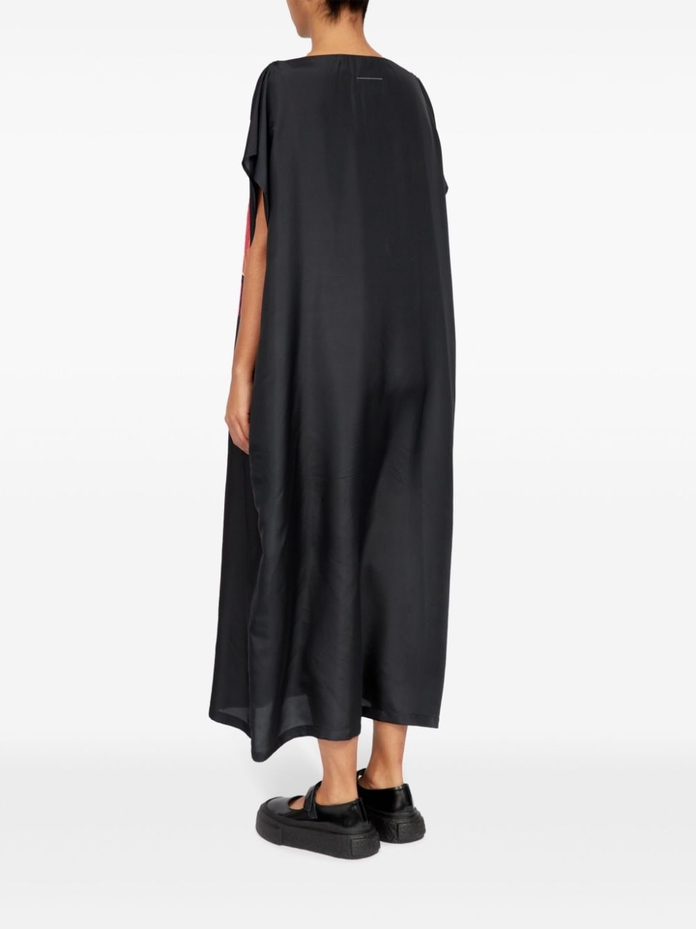silk T-shirt maxi dress - 5