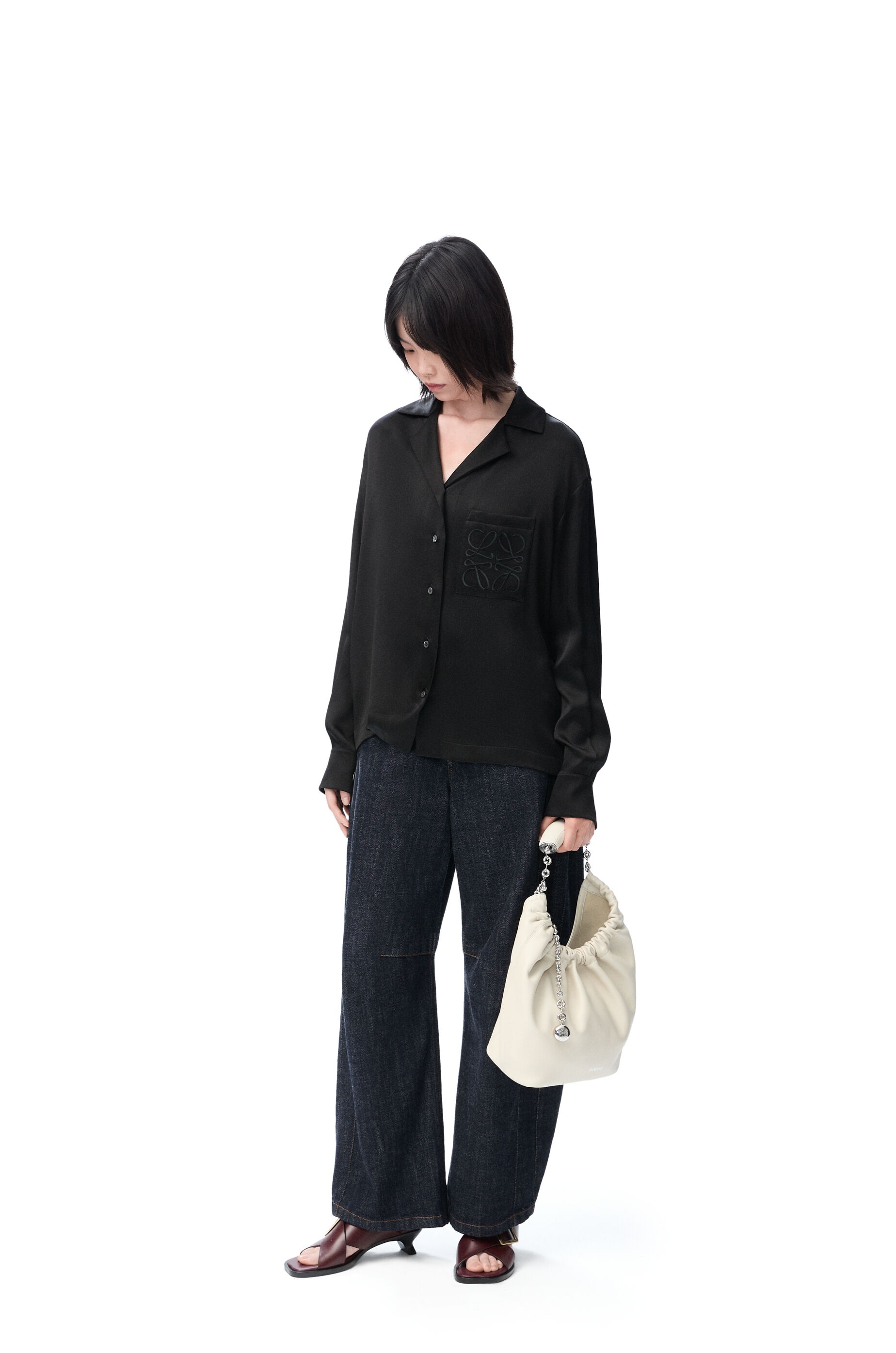 Pyjama blouse in silk - 2