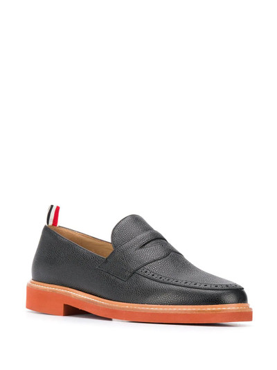 Thom Browne pebbled penny loafers outlook