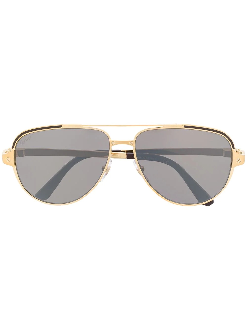 Santos de Cartier aviator-frame sunglasses - 1