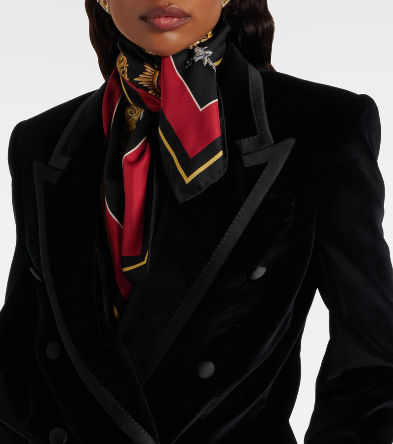 Dolce & Gabbana Printed silk twill scarf outlook