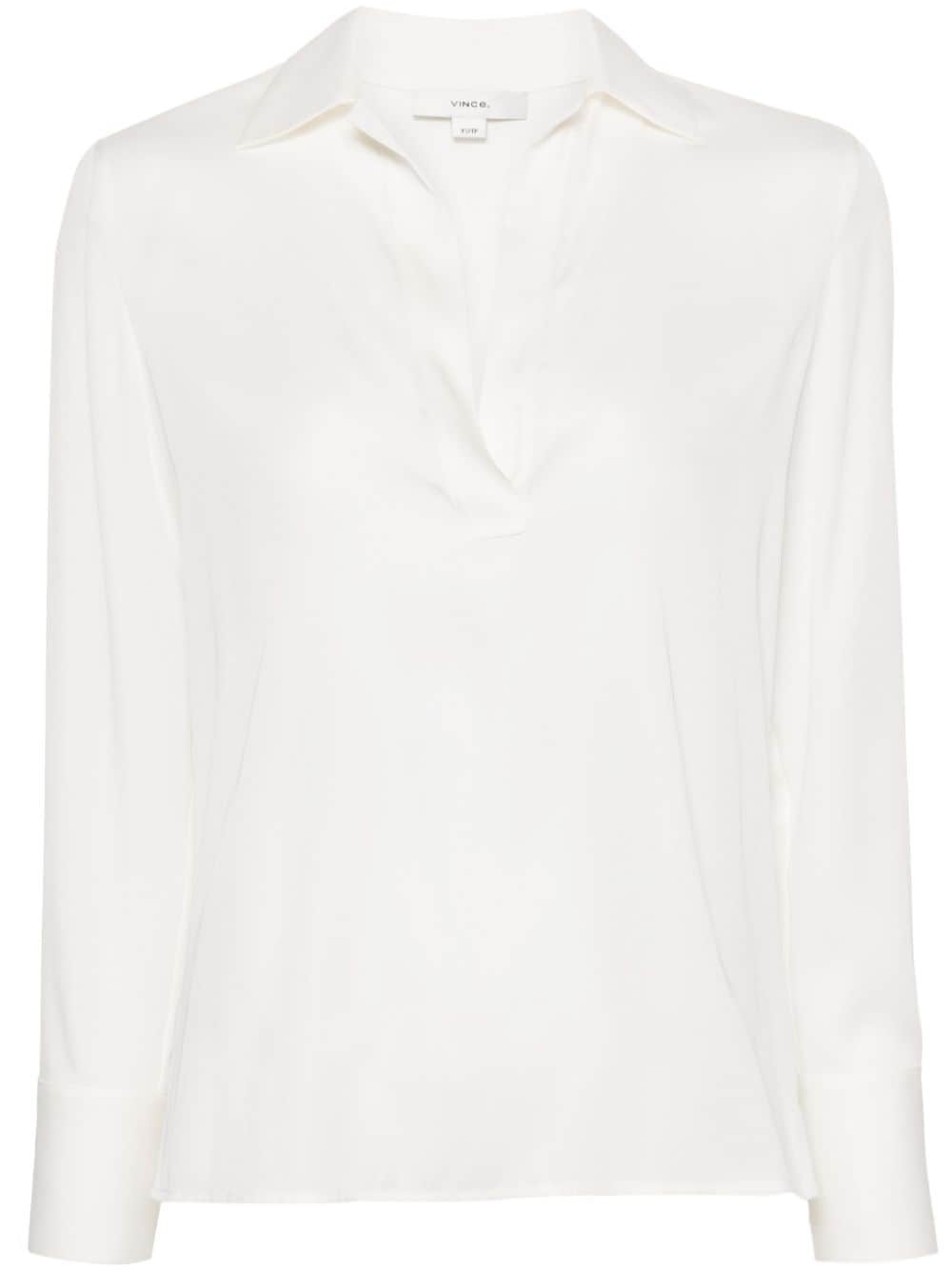 long-sleeve blouse - 1