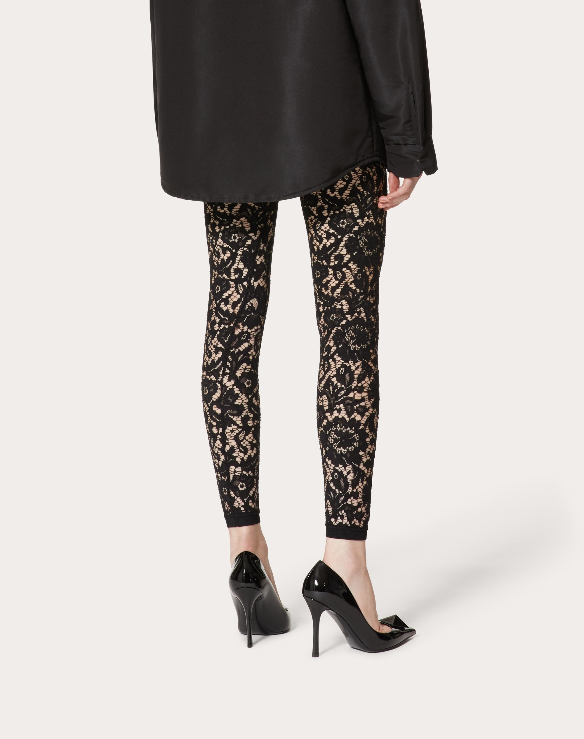 HEAVY LACE STRETCH LEGGINGS - 4