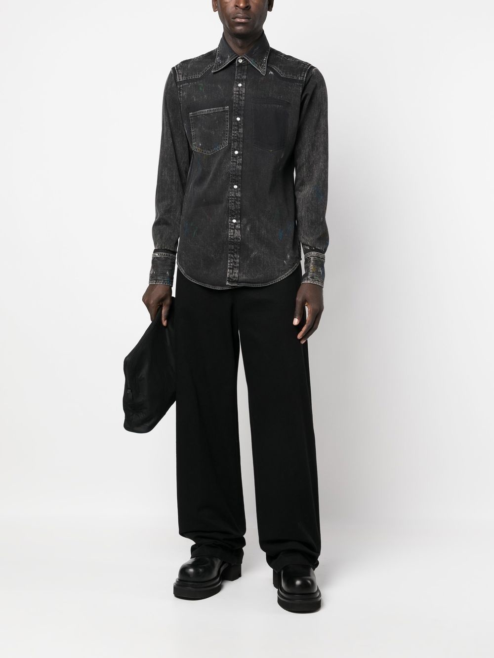 front press-stud fastening jacket - 2
