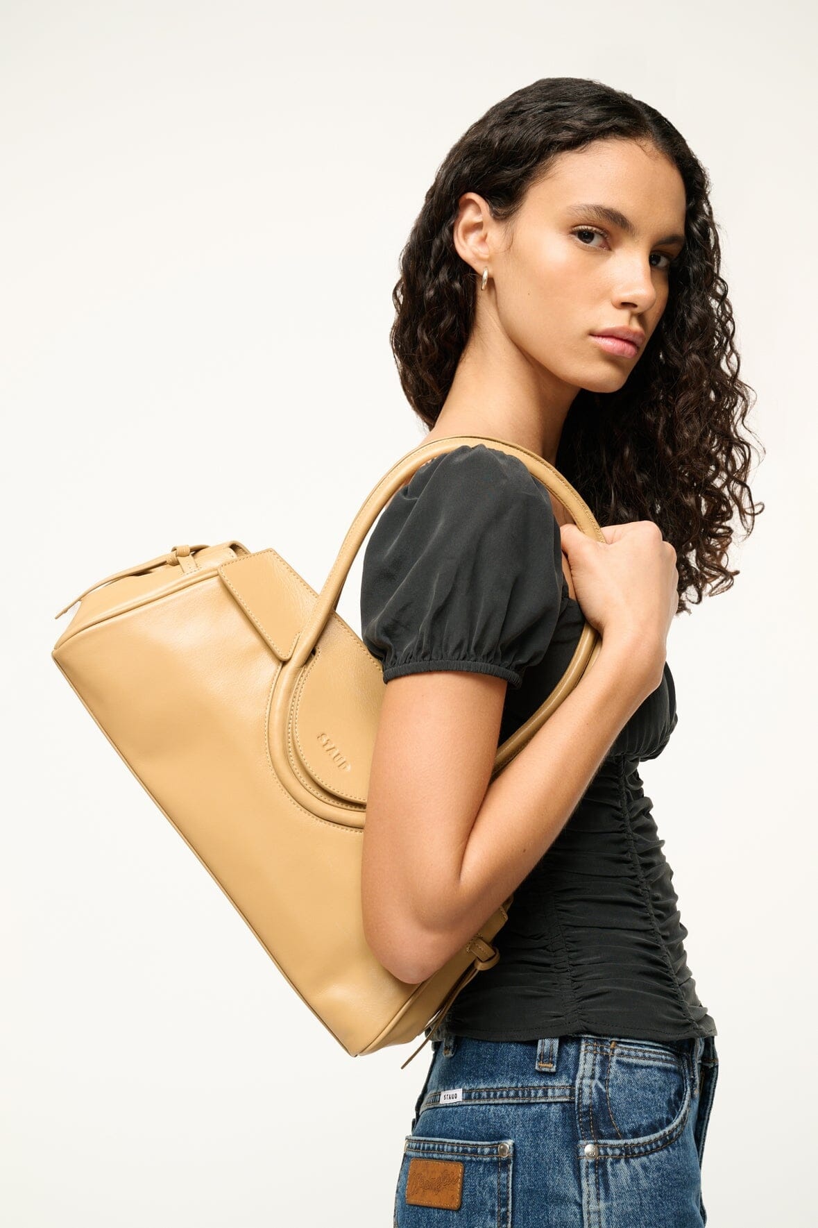 STAUD MAUDE SHOULDER BAG CAMEL - 2