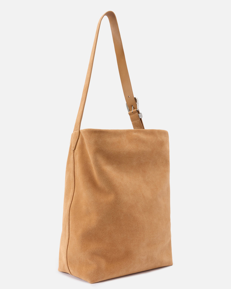PINKO BUCKET BIG LARGE CROSSBODY BAG IN SUEDE outlook
