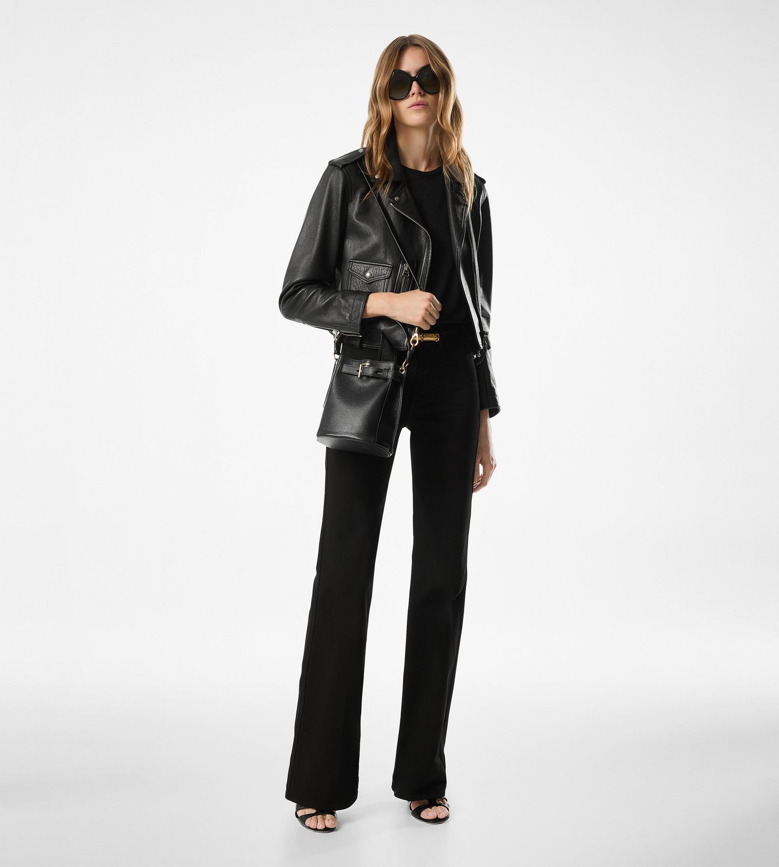 GRAIN LEATHER AUDREY MINI BUCKET BAG - 5