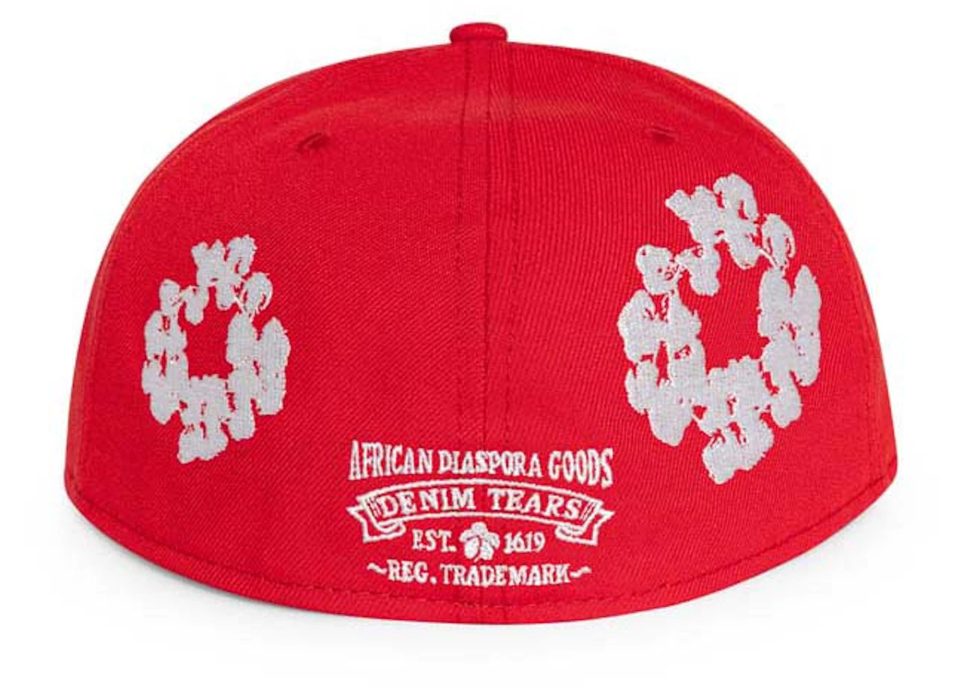 Denim Tears New Era Cotton Wreath 59/50 Cap Red - 2
