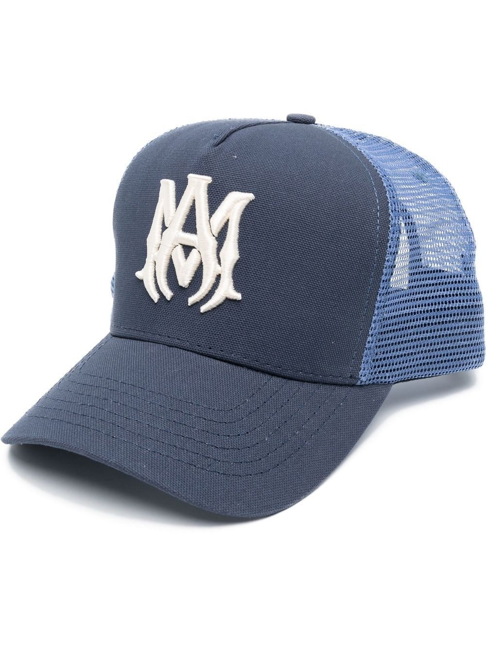 embroidered-logo mesh-panel cap - 1