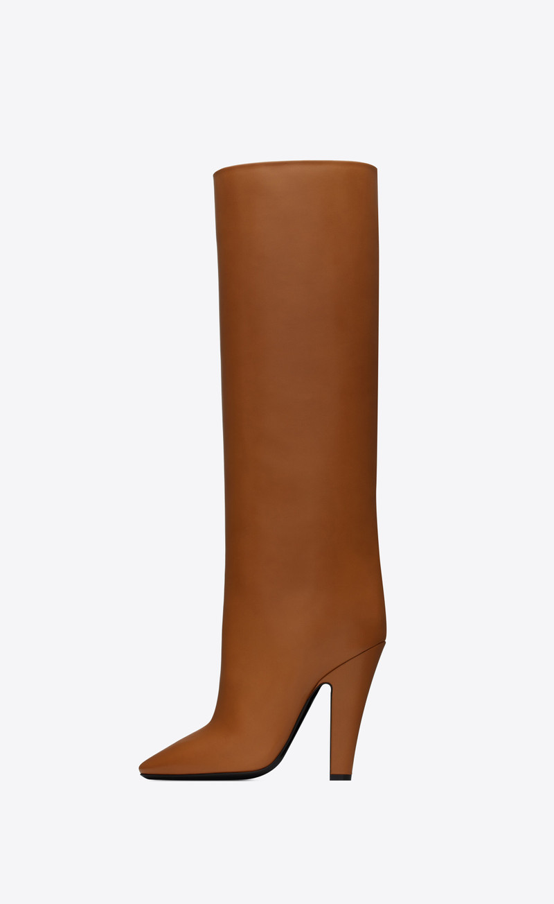 68 tube boots in smooth leather 4