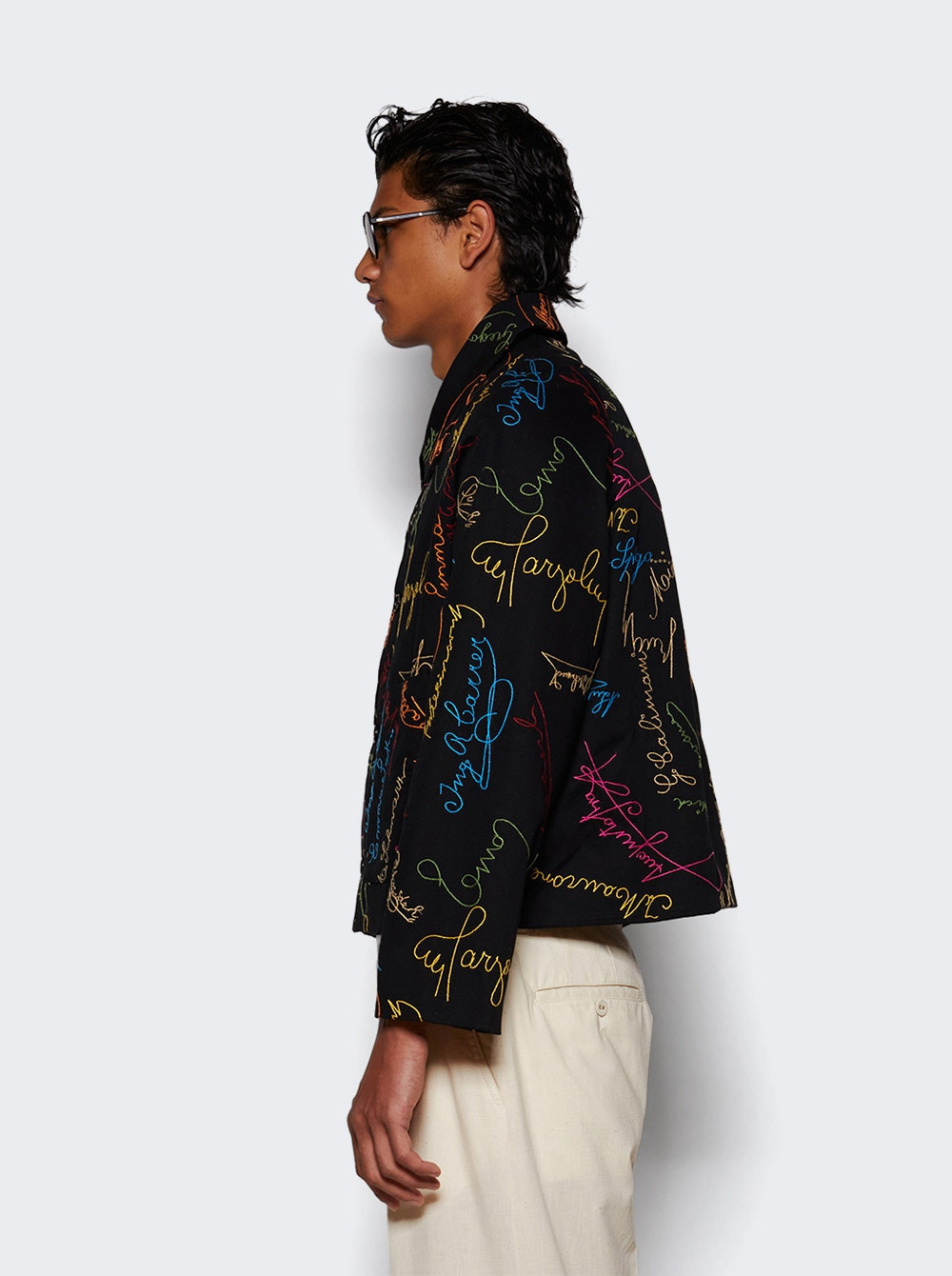 Signature Scrawl Jacket Black - 3