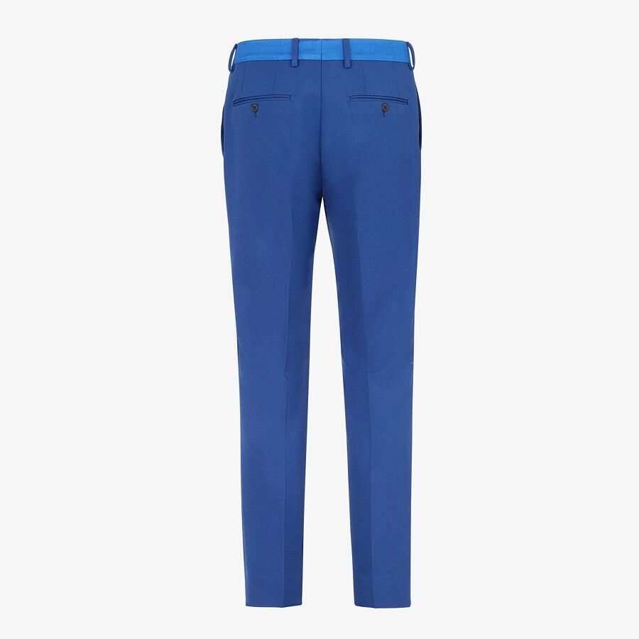 Blue wool pants - 2