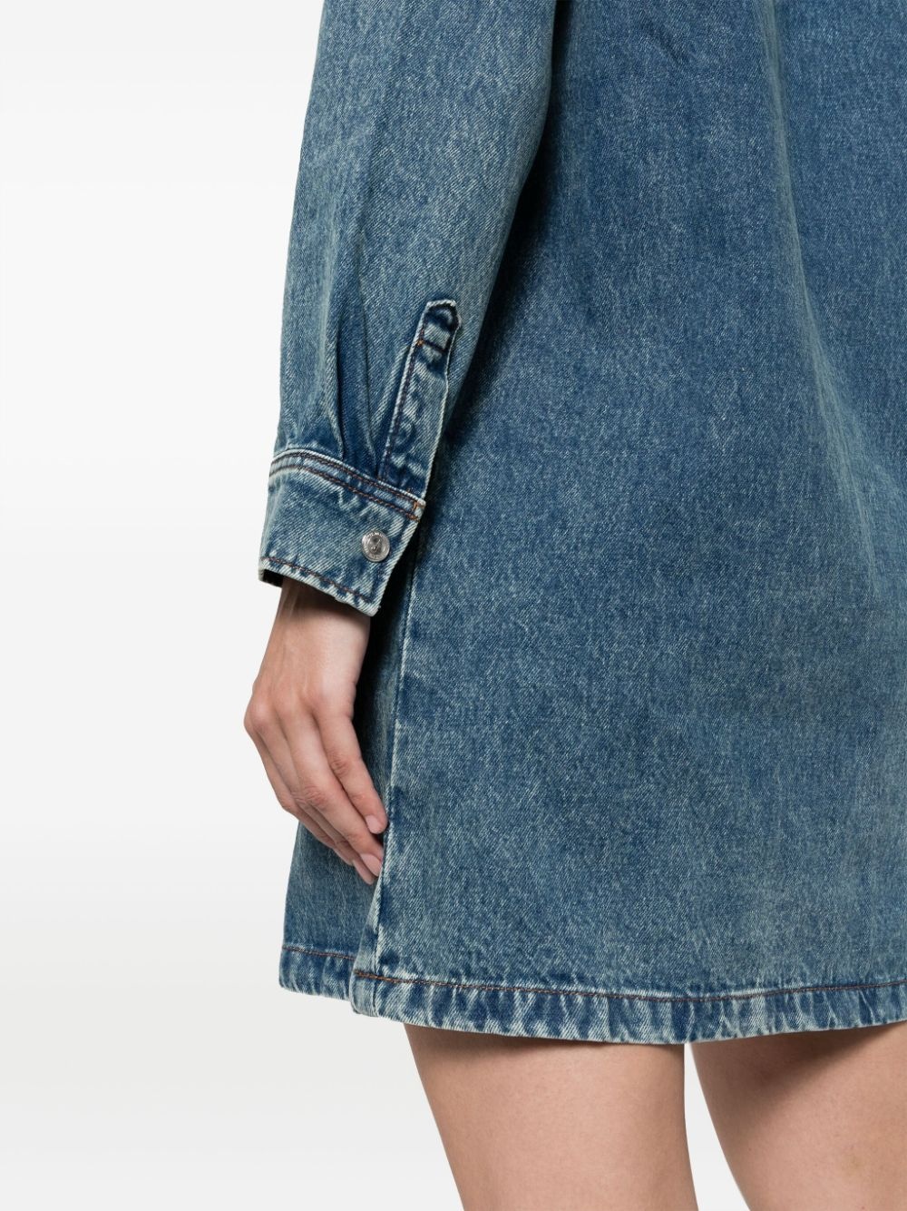 Mia denim long-sleeve dress - 5