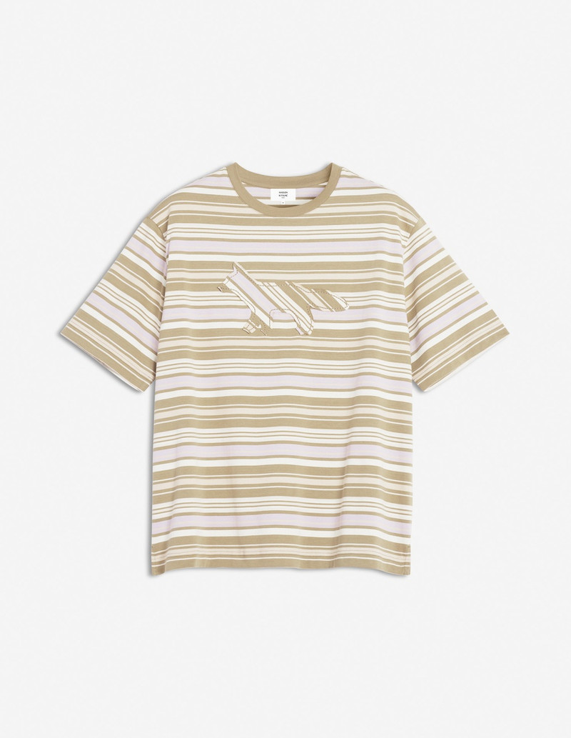 CRAFTED PROFILE FOX STRIPED OVERSIZE TEE-SHIRT - 1