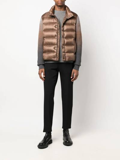 Herno feather-down panelled bomber jacket outlook