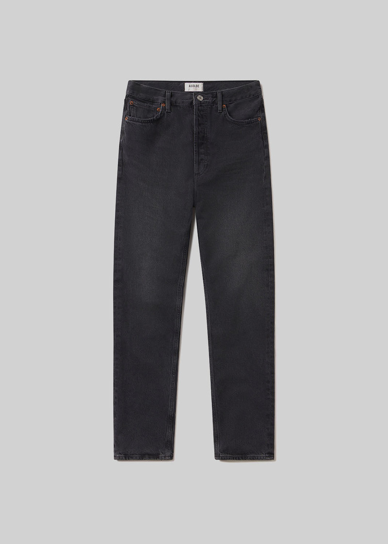 90'S PINCH WAIST HIGH RISE STRAIGHT LONG IN HITCH 1
