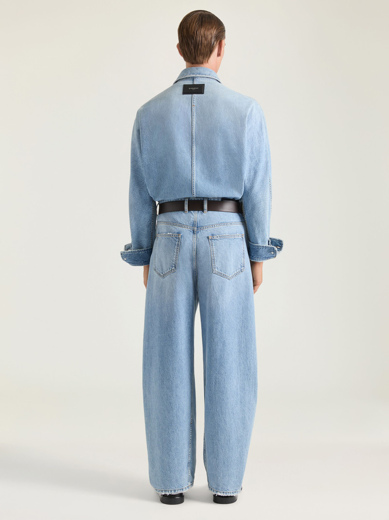 COUTURE SEAM OVERSHIRT IN LIGHT BLUE DENIM 3