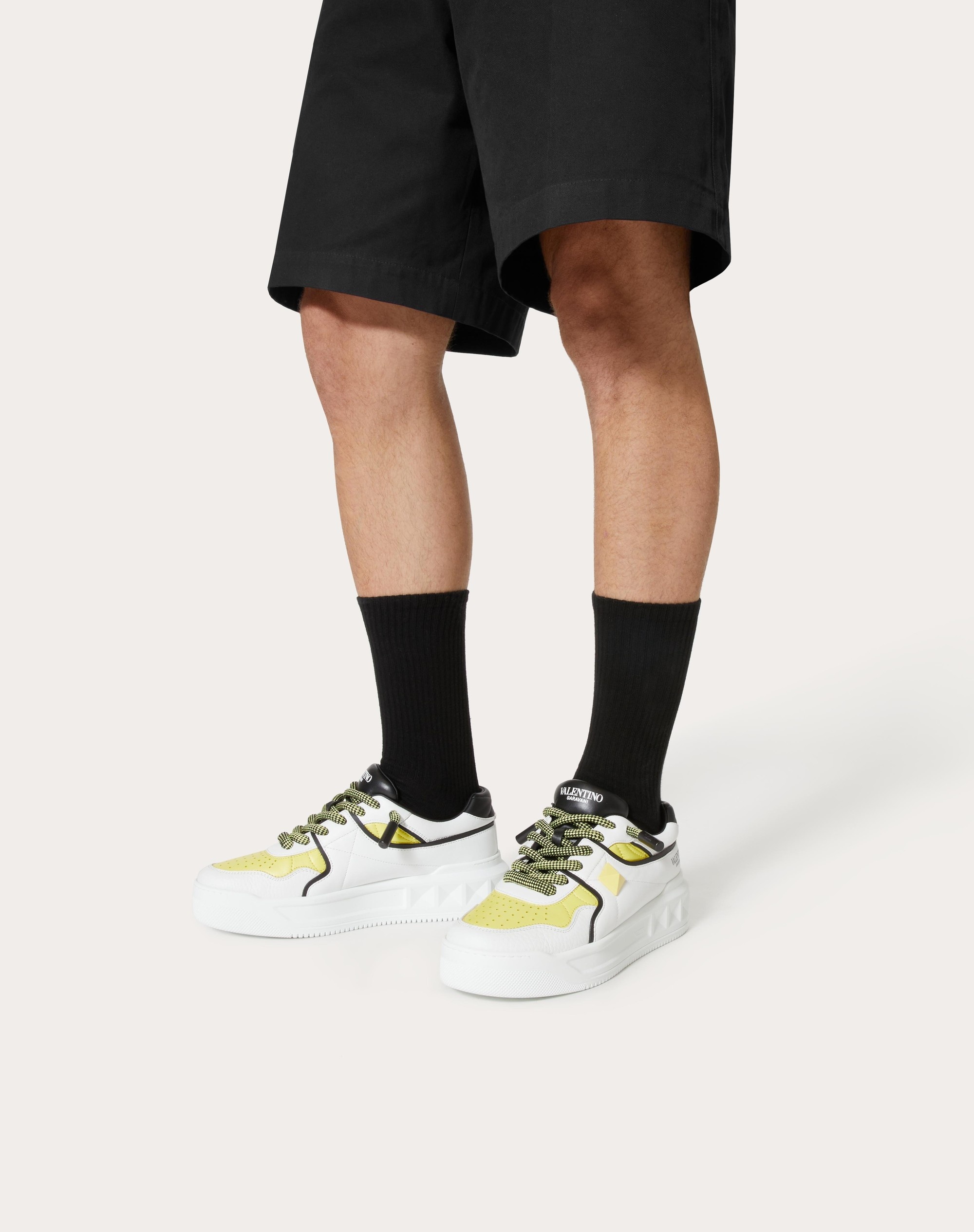 ONE STUD XL NAPPA LEATHER LOW-TOP SNEAKER - 6