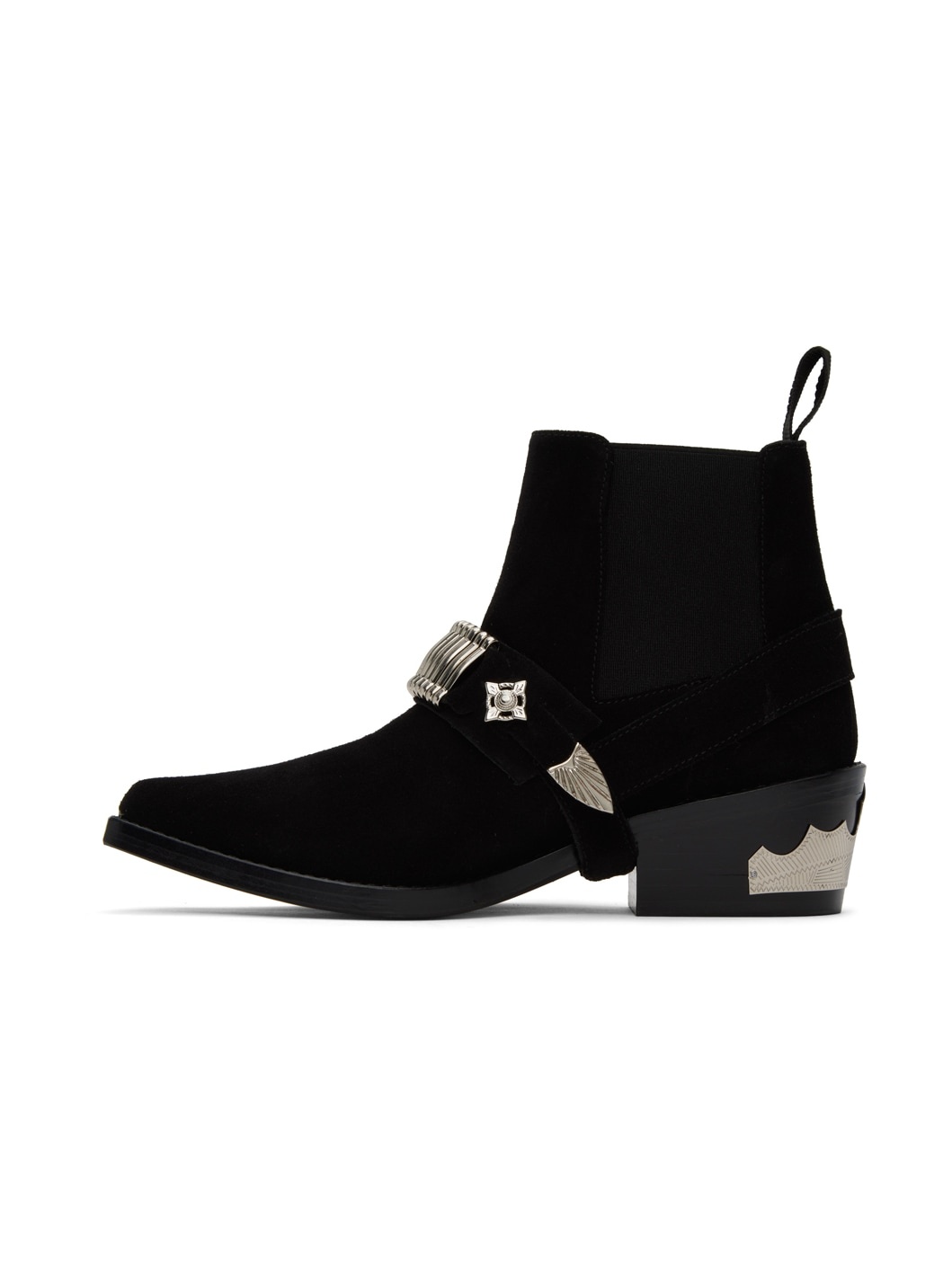 Black Ankle Strap Chelsea Boots - 3