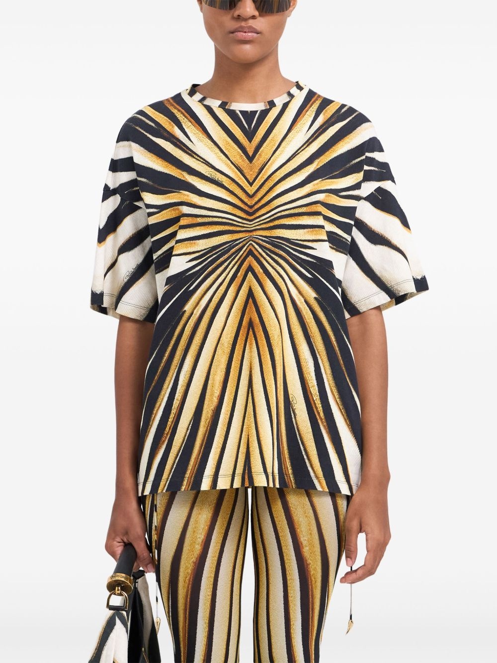 Ray of Gold print cotton T-shirt - 3