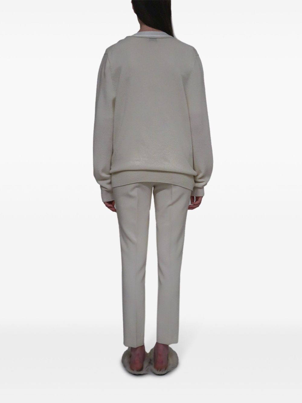 v-neck sweater - 4
