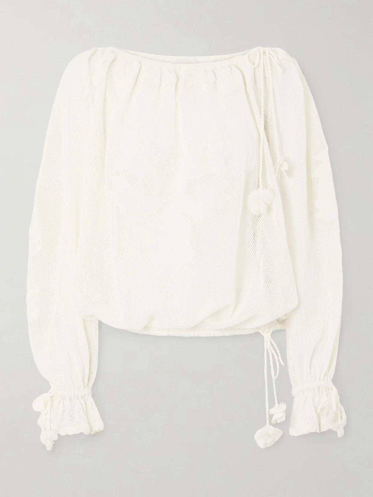 Dalyna Lace Trimmed Organic Cotton Blouse - 1