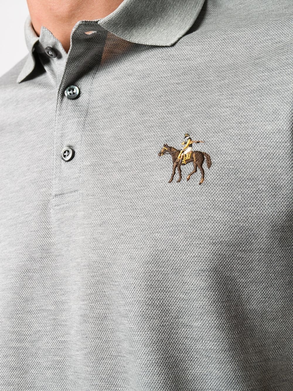 embroidered cotton polo shirt - 5