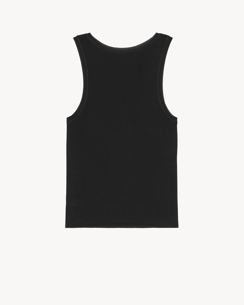 SAINT LAURENT TANK TOP IN RIBBED KNIT outlook