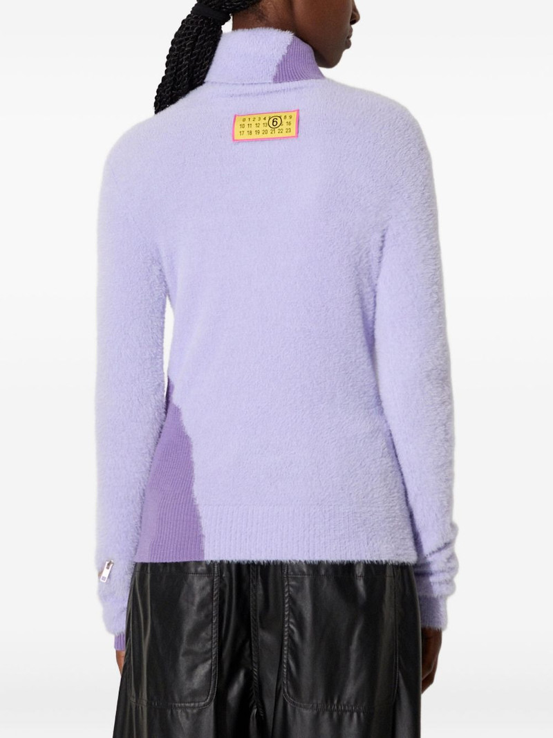 roll-neck panelled sweater 3