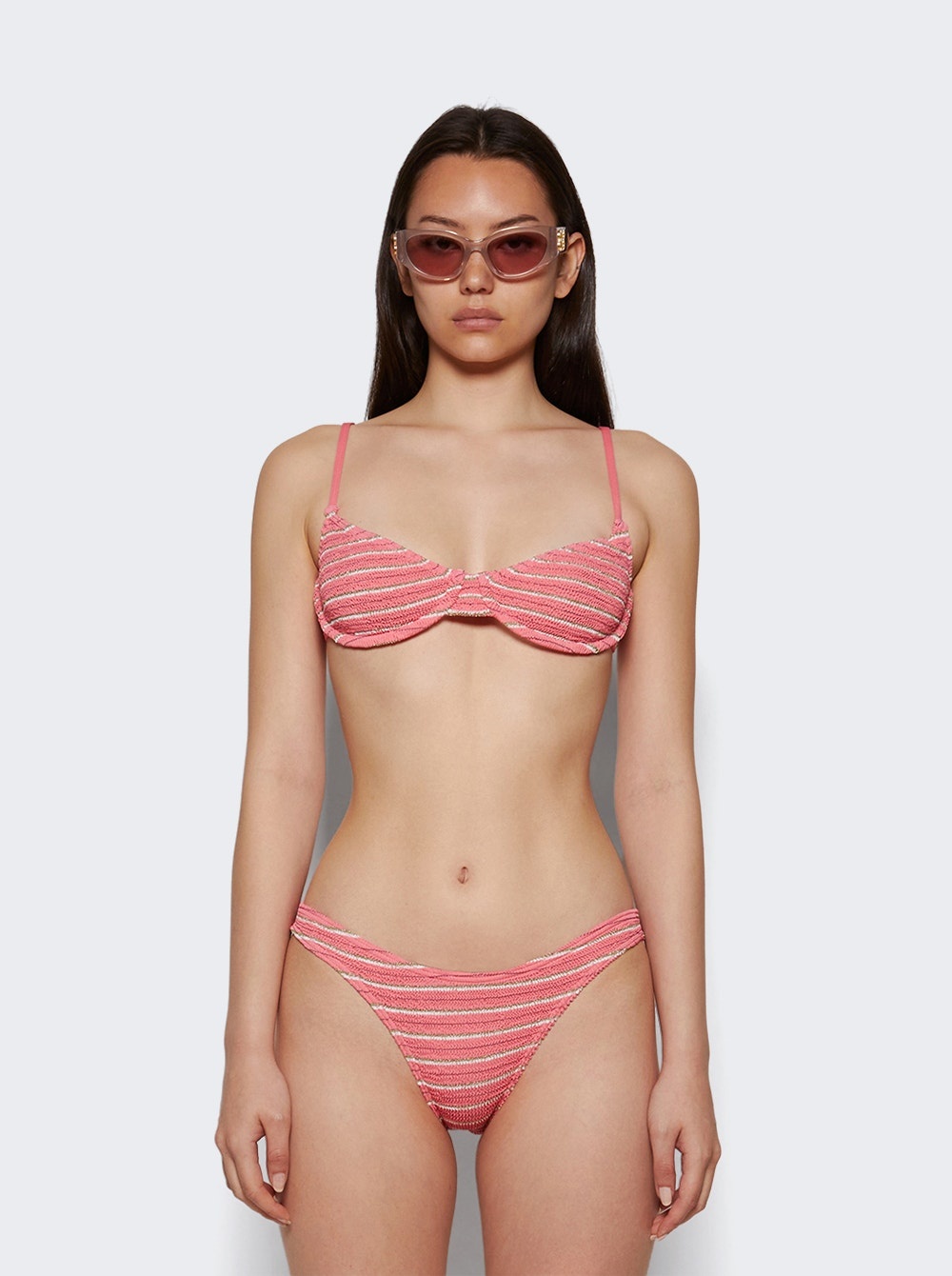 Gracie Balconette Bikini Top Watermelon Stripe - 2