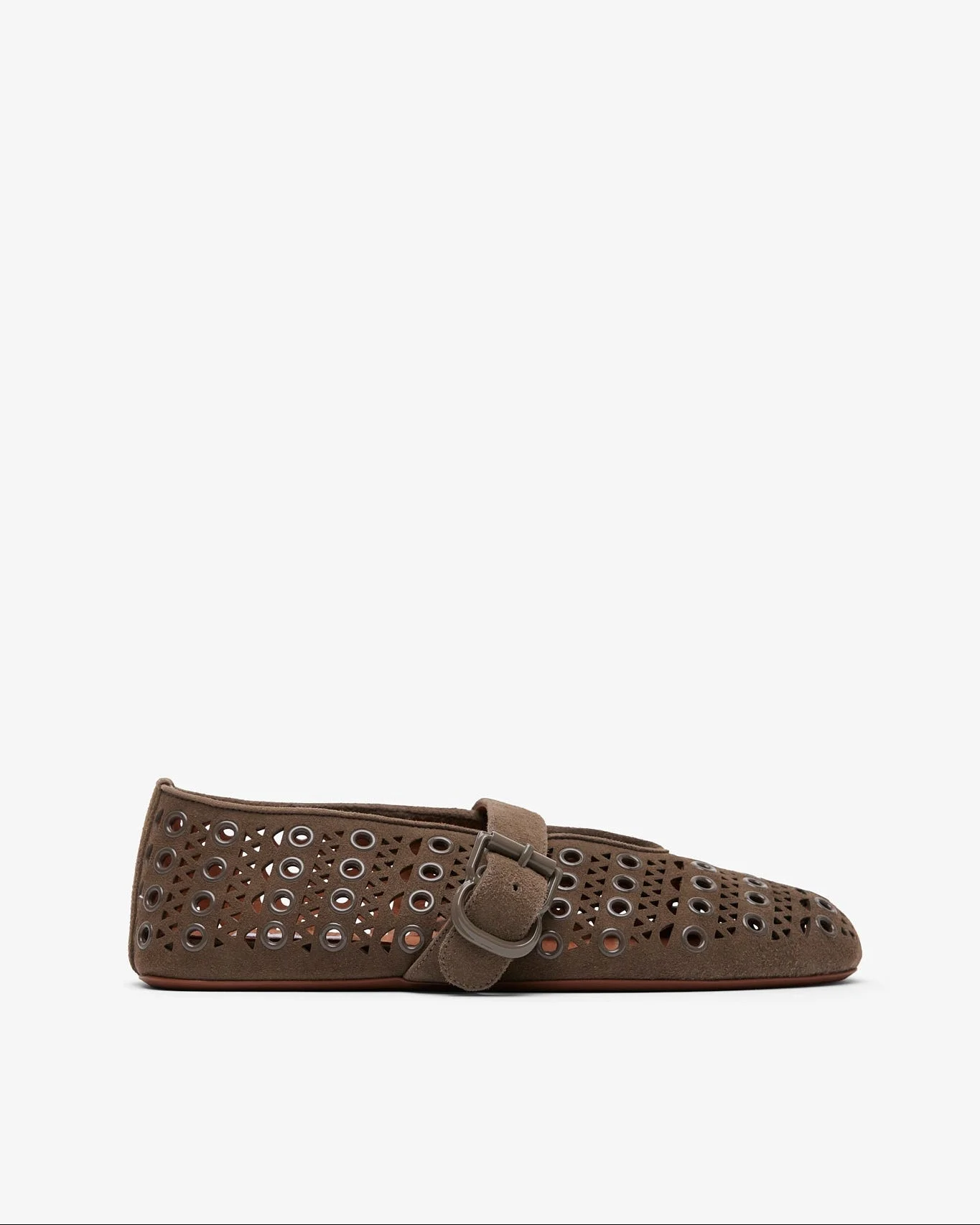 Vienne grey suede ballet flats - 1
