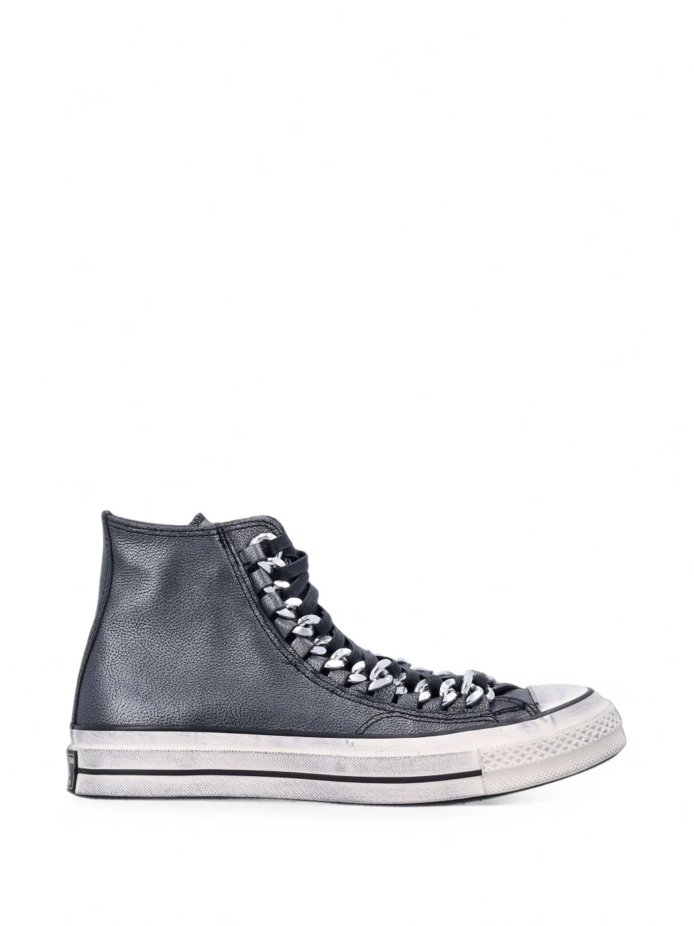 Chuck 70 Industrial Glam chain-embellished high-top sneakers - 1