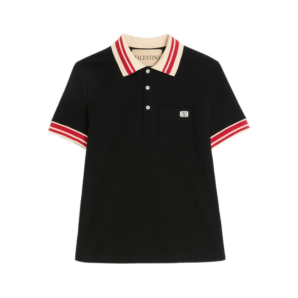 Valentino Black Polo Shirts Men - 1