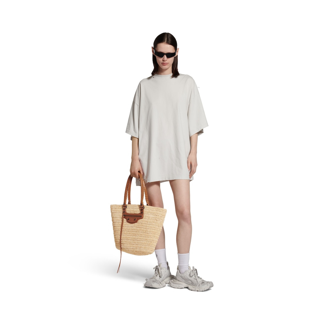 Women's Le City Medium Basket in Natural/camel - 6