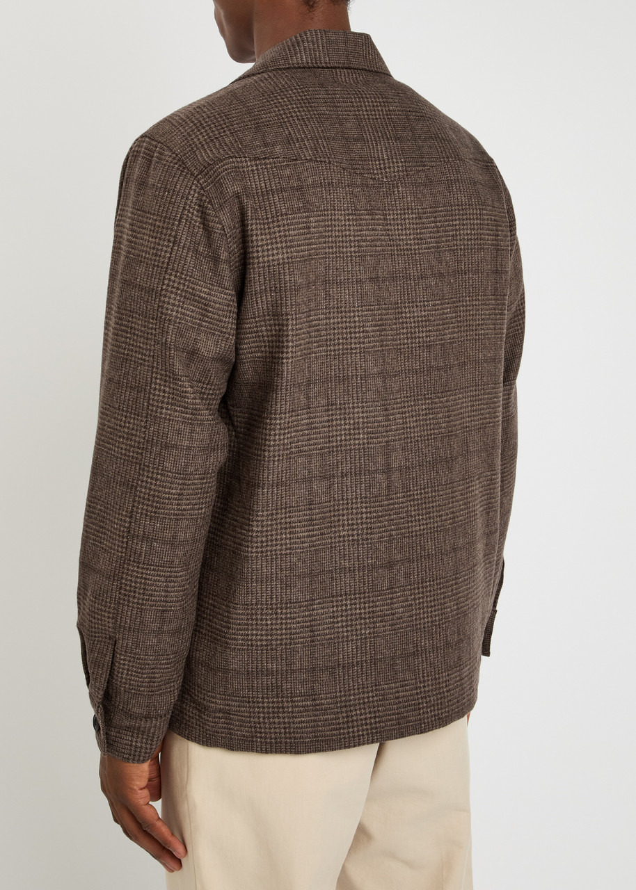Officine Générale Judas Houndstooth Wool Overshirt - 3