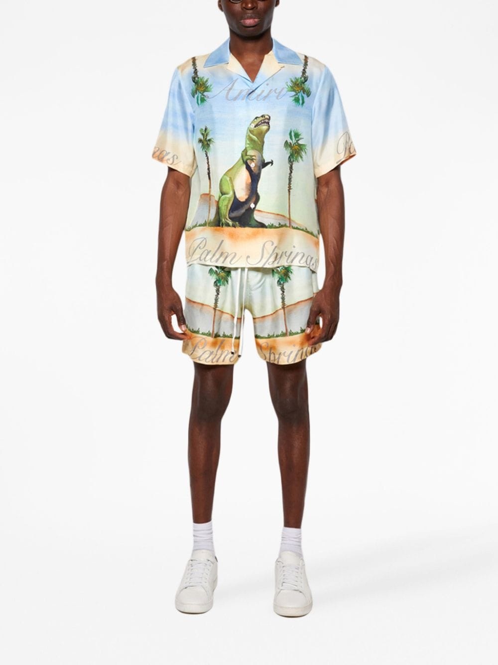Dinosaur Webster palm-tree shorts - 2