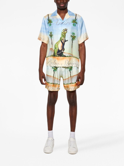 AMIRI Dinosaur Webster palm-tree shorts outlook