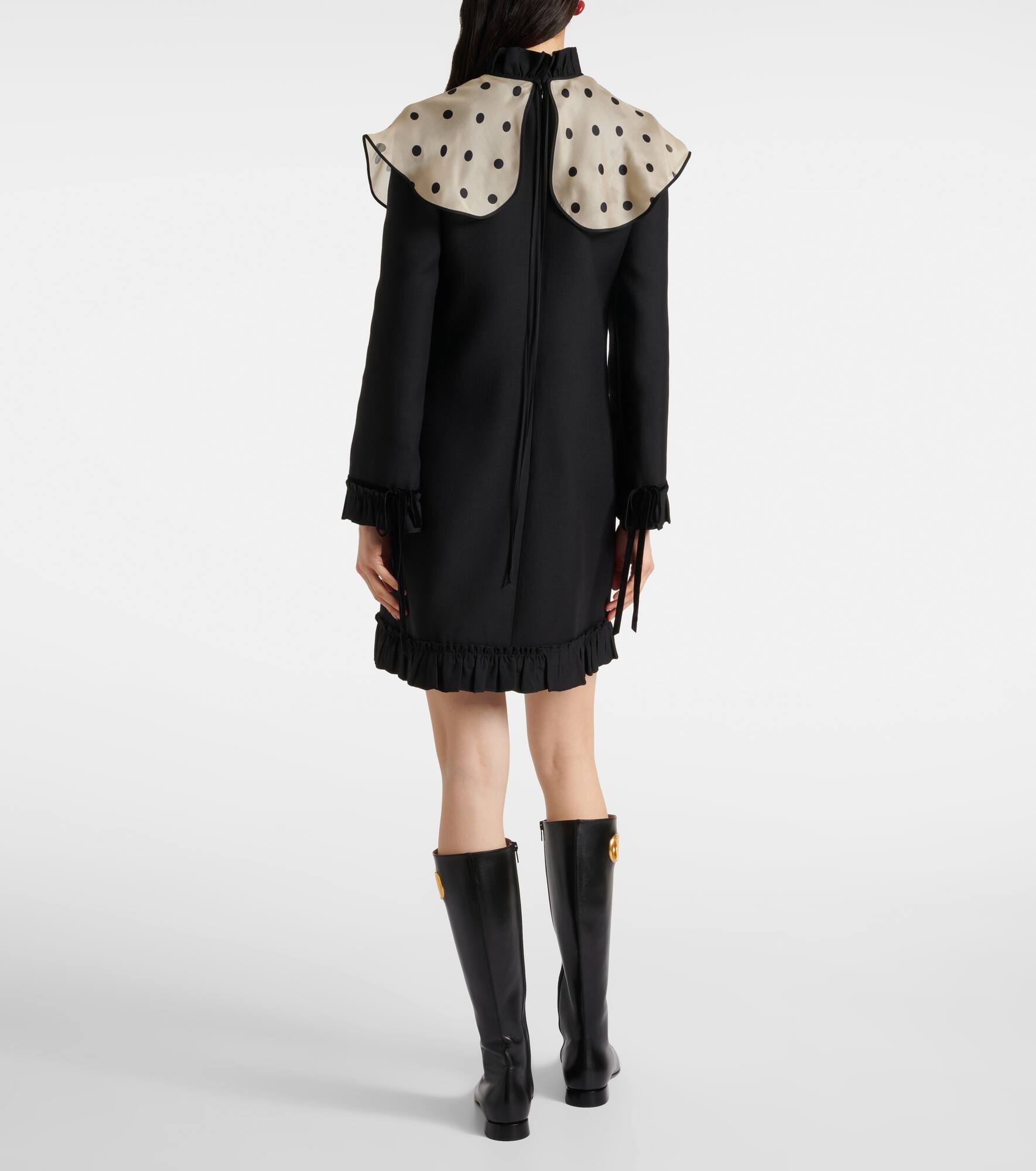 Crepe Couture polka-dot minidress - 3