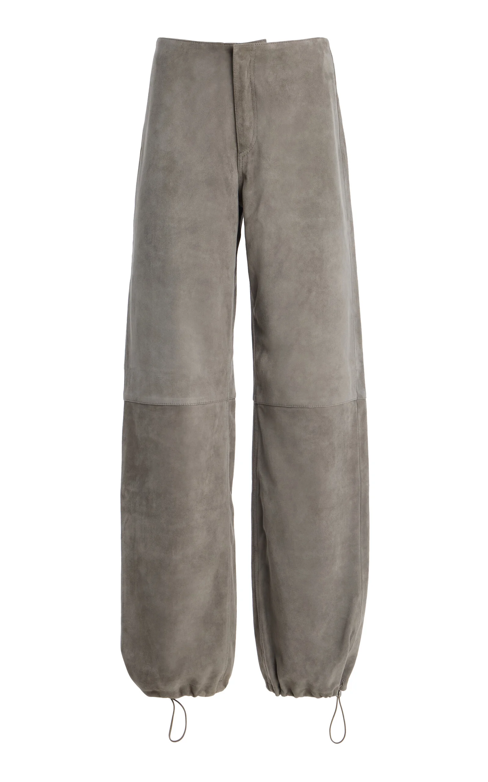 Sport Suede Mid-Rise Wide-Leg Jeans - 1